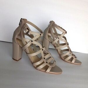 Marc Fisher Block Heel Strappy Sandals Women's Sz 8.5M